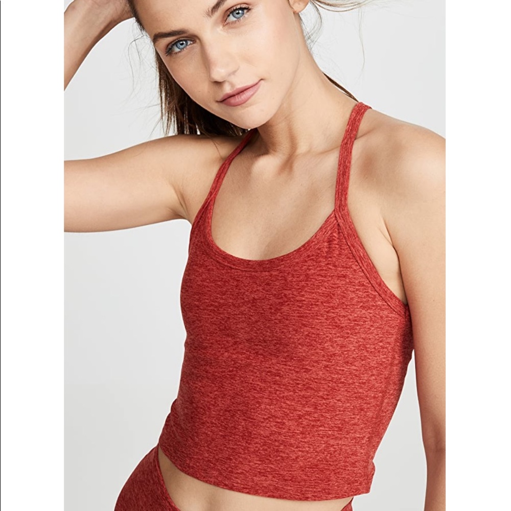 Beyond Yoga space dye racerback cropped tank S